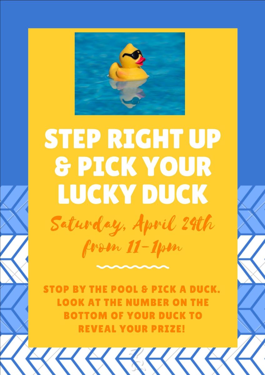 Step Right up & Pick Your Lucky Duck