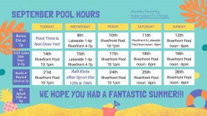 September 2021 Pool Hours
