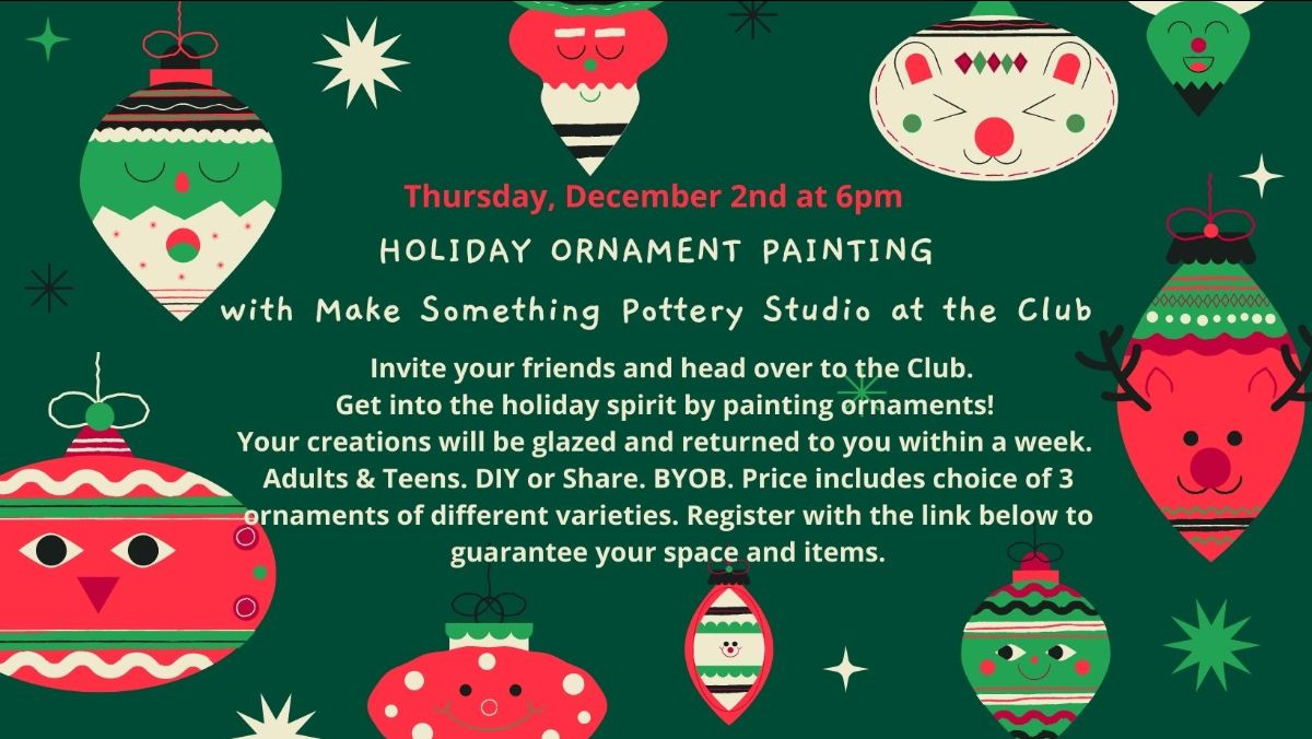 Holiday Ornament Painting 2021