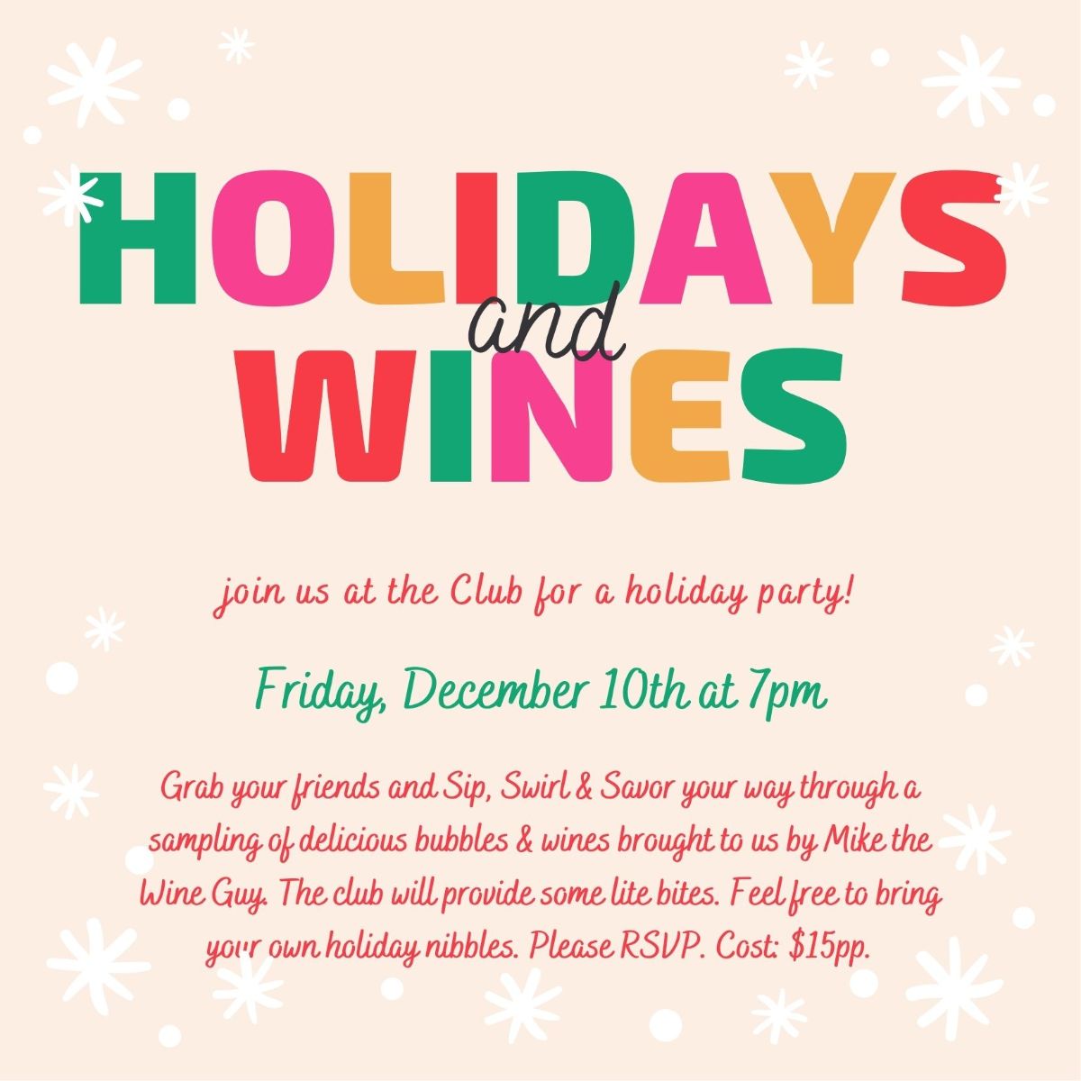 holidays and wines