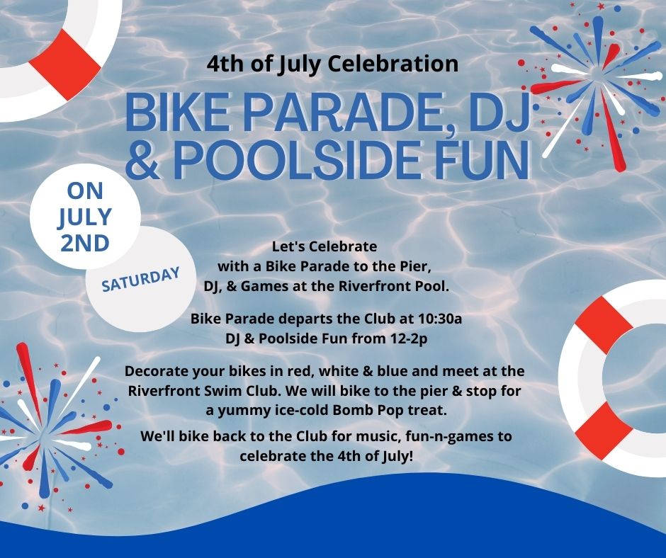 BIKE PARADE. DJ & POOLSIDE FUN