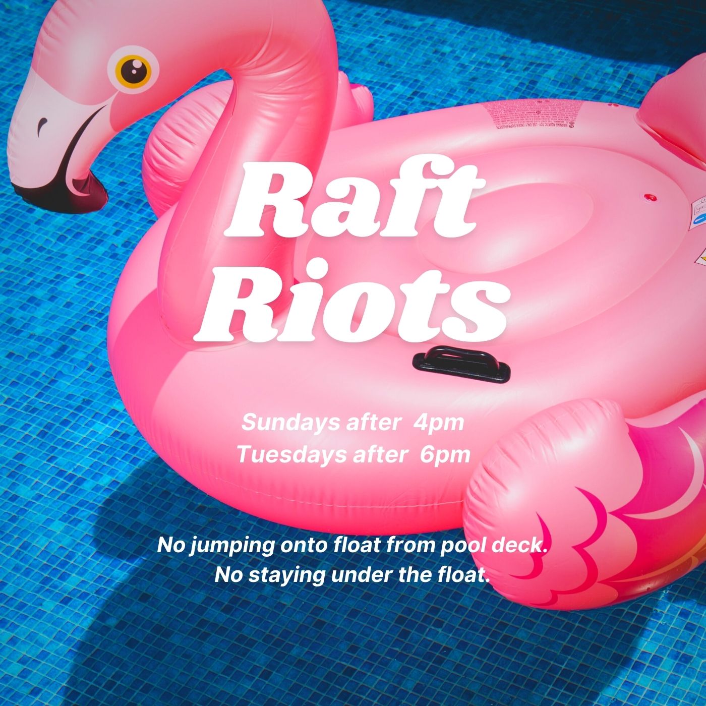 Raft Riots 5pm Riverfront Swim Club