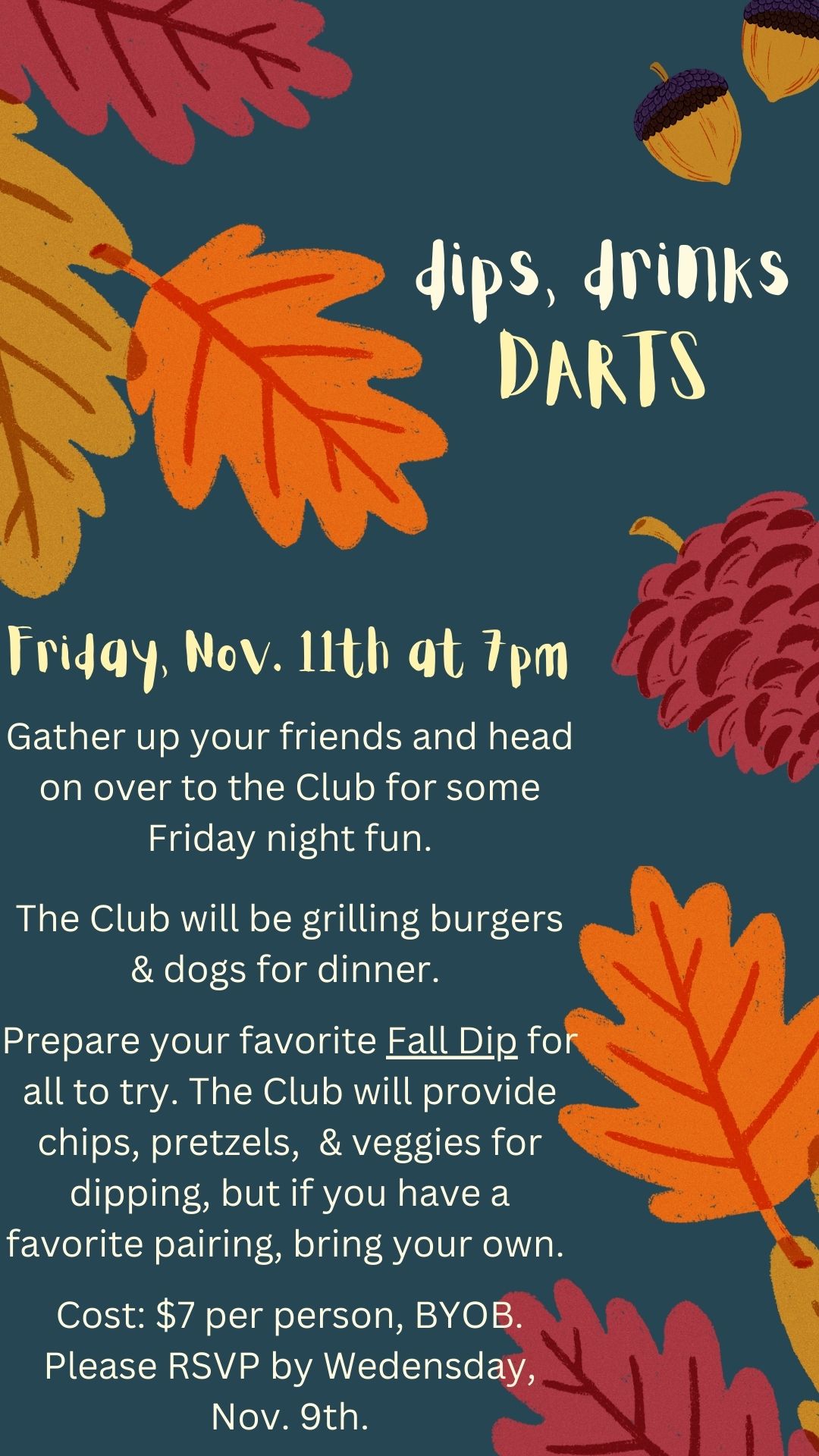 Dips, Drinks & Darts Riverfront Swim Club