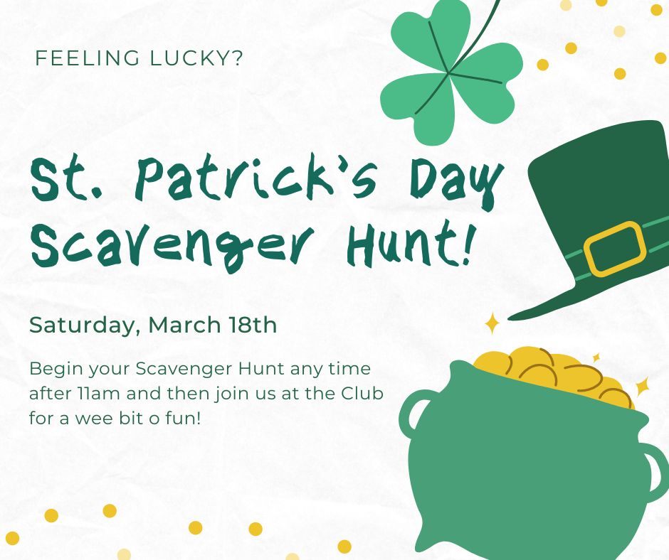 st. patrick's daw scavenger Hunt!