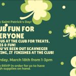 Happy Saint Patrick's Day! CLUB FUN FOR EVERYONE