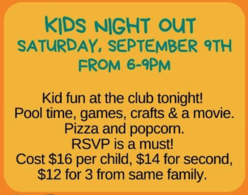 Kids Night Out September 2023