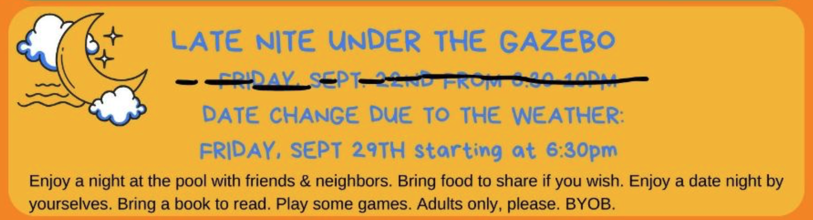 Late Nite Under the Gazebo - new date