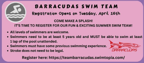 Barracudas Swim Team 2024