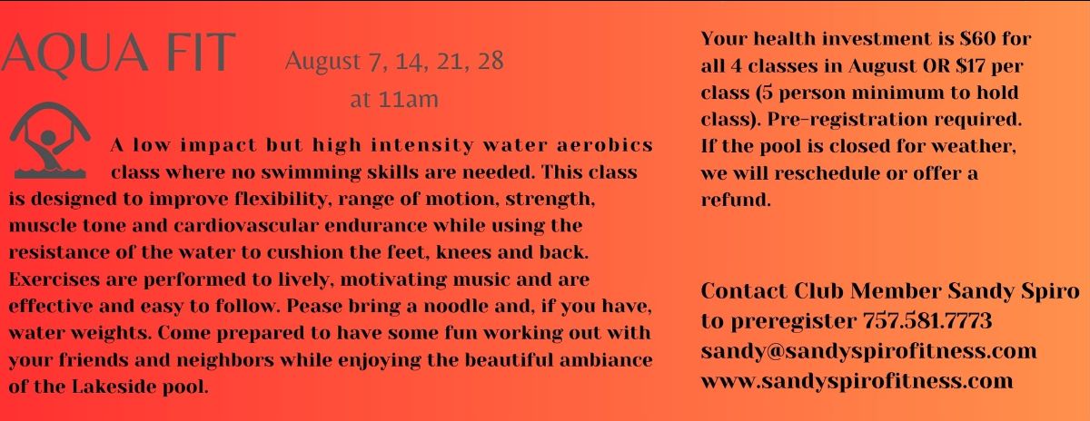 Aqua Fit August 2024