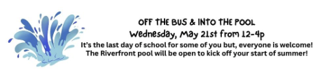 OFF THE BUS & INTO THE POOL