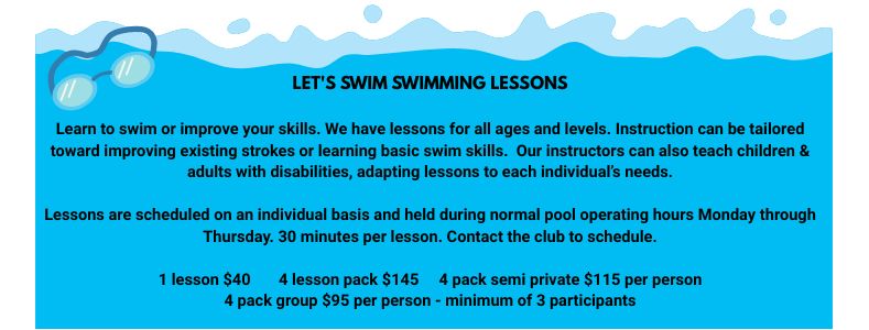2025 Lets Swim Swimming Lessons