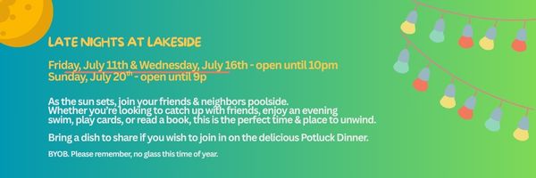 Late Night at Lakeside July 2025