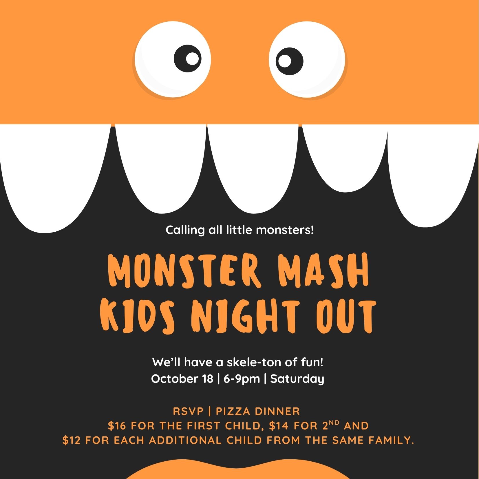 MONSTER MASH KIDS NIGHT OUT