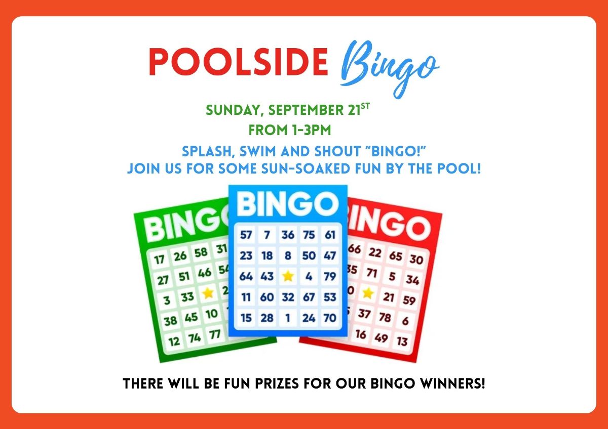 POOLSIDE Bingo