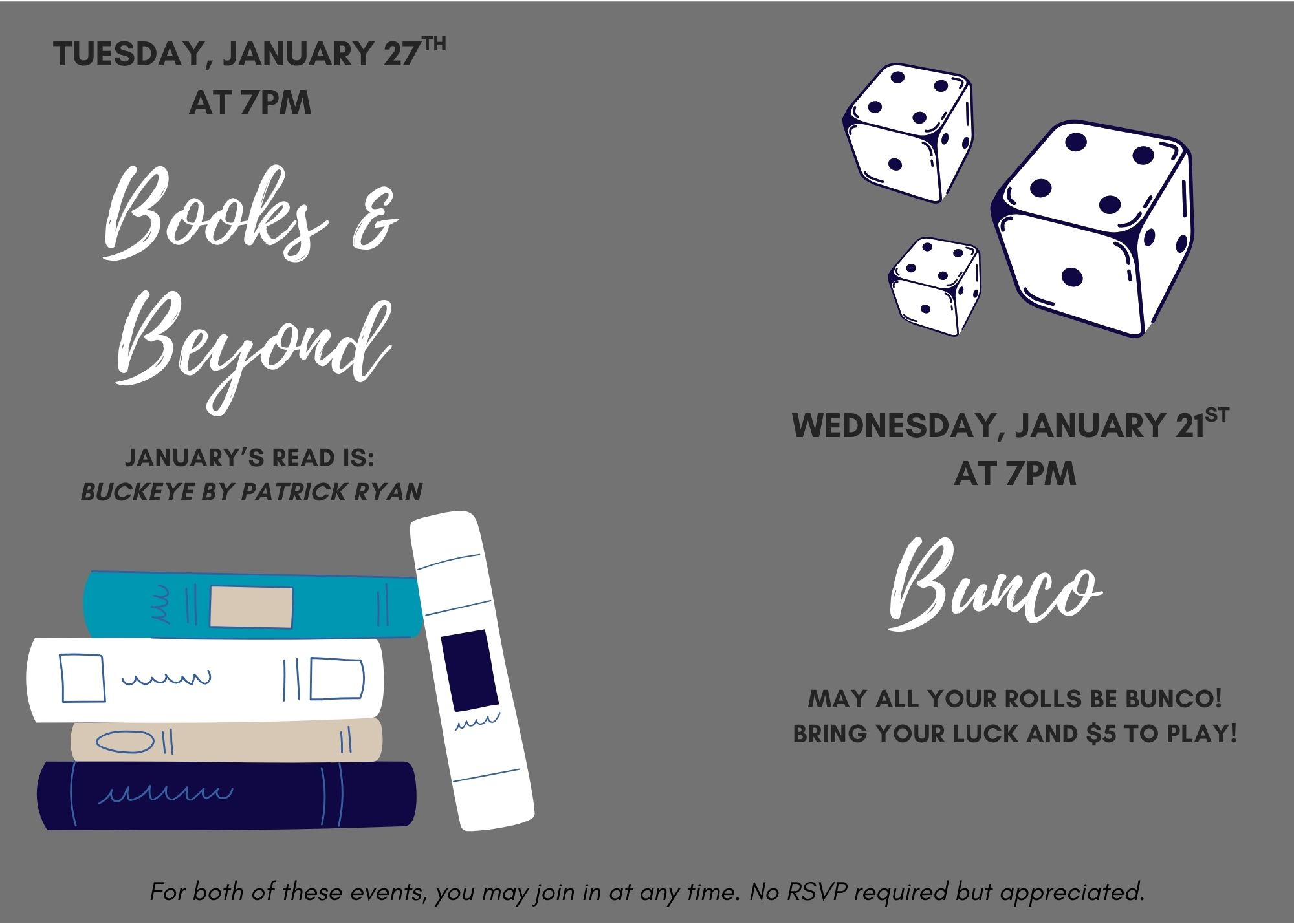 Books and Beyond Bunco Jan 2026
