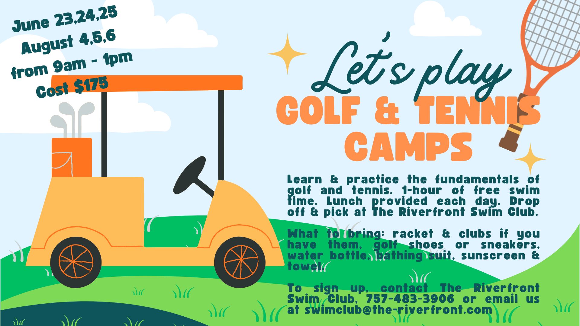 GOLF & TENNIS CAMPS 2026