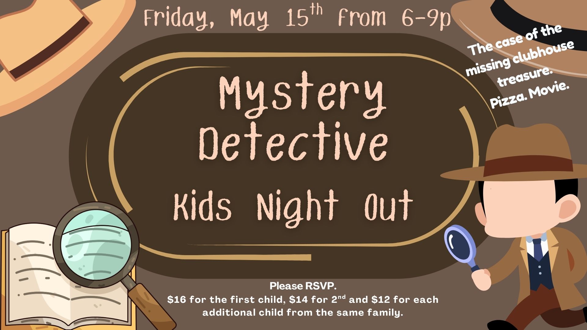 Mystery Detective Kids Night Out